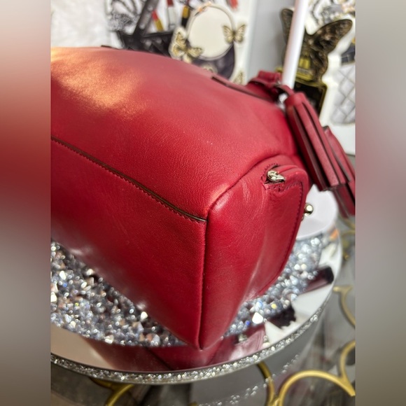 Coach 2012 RARE Legacy leather Archive black cherry Zip Top Handle Bag EUC - Picture 8 of 17